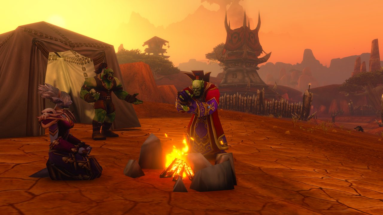 Players camping